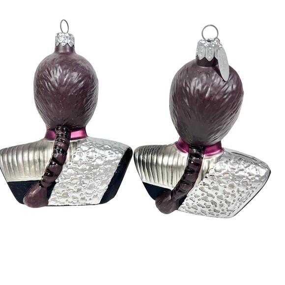 Star Trek Christmas Ornaments Lot of 6 Tribbles Tucker Worf Locutus of Borg Y2K - Picture 7 of 10